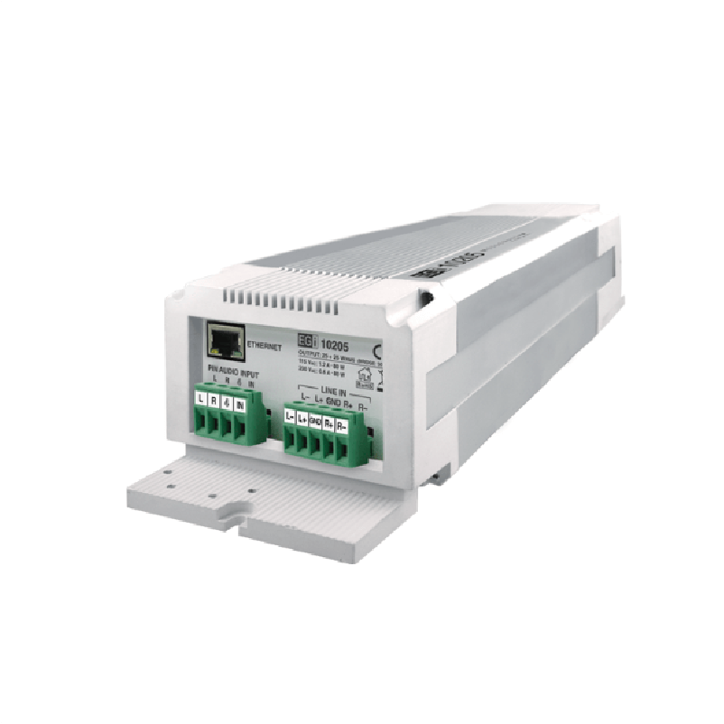 Amplificador de audio IP formato carril DIN 10205